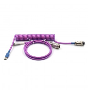  4PIN female GX16 Aviation plug to Type-c Spring and usb to 4pin gx16 male wire cable set 